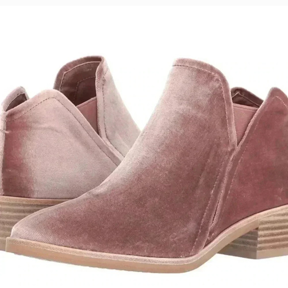 Dolce Vita Rose Velvet Boots Size 9 Boho Velvet Barbiecore - Picture 2 of 8